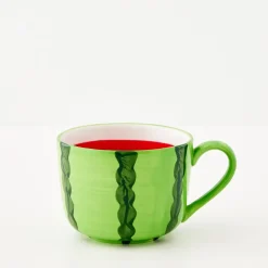 Fashion GigiandTom Watermelon Ceramic Mug Red