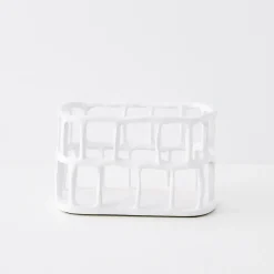 Shop GigiandTom Weave Resin Fruit Bowl White