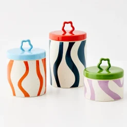 Online GigiandTom Whorl Kitchen Ceramic Canister Tall